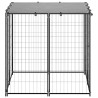 Chenil Noir 110x110x110 cm Acier 550856550856