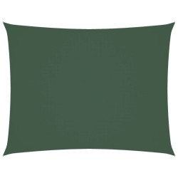 Voile de parasol tissu oxford rectangulaire 4x6 m vert foncé 550882550882
