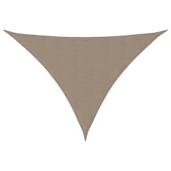 Voile de parasol tissu oxford triangulaire 3,5x3,5x4,9 m taupe 550897550897