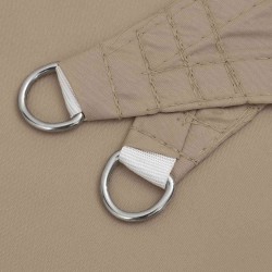 Voile de parasol tissu oxford triangulaire 3,5x3,5x4,9 m taupe 550897550897