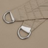 Voile de parasol tissu oxford triangulaire 5x5x5 m taupe 550915550915