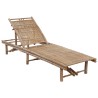 Chaise longue de jardin avec coussin Bambou 550973550973