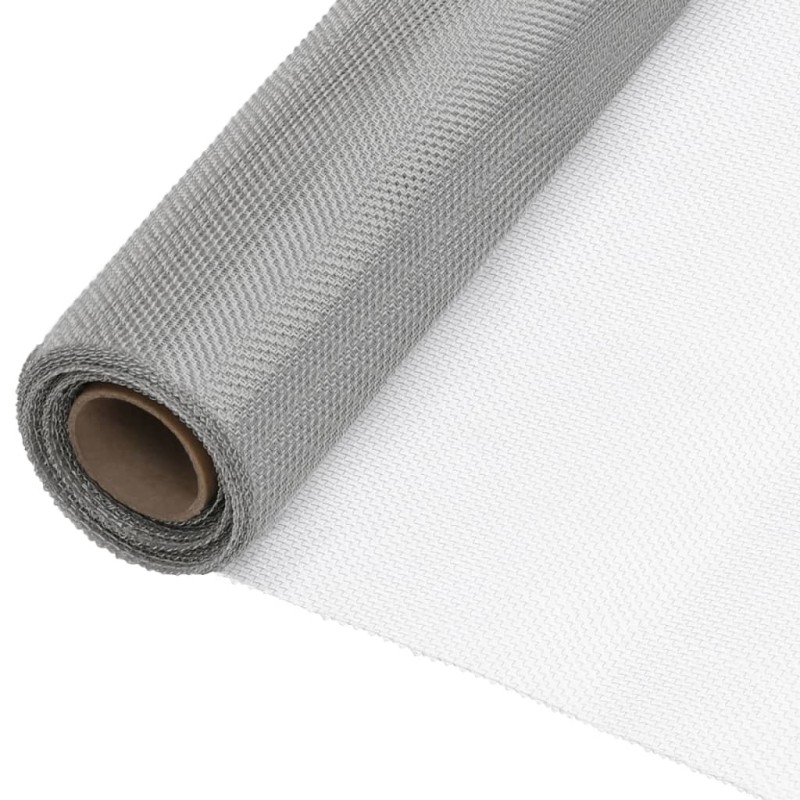 Écran en treillis Acier inoxydable 80x1000 cm Argenté 550987550987