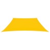 Voile de parasol Tissu Oxford trapèze 2/4x3 m Jaune 550990550990