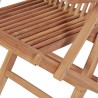 Ensemble à manger de jardin 5 pcs Bois de teck massif 550993550993