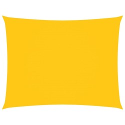 Voile de parasol tissu oxford rectangulaire 3,5x4,5 m jaune 551004551004