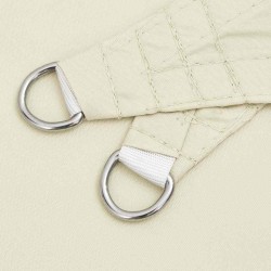 Voile de parasol tissu oxford carré 3x3 m crème 551021551021