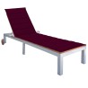 Chaise longue avec coussin Bois d'acacia et acier galvanisé 551029551029