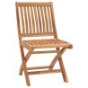 Chaises pliables de jardin avec coussins lot de 4 Teck solide 551046551046