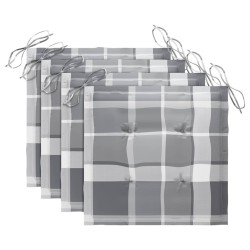 Chaises pliables de jardin avec coussins lot de 4 Teck solide 551053551053