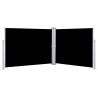 Auvent latéral rétractable Noir 140 x 1000 cm 551083551083