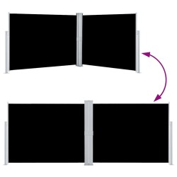 Auvent latéral rétractable Noir 140 x 1000 cm 551083551083