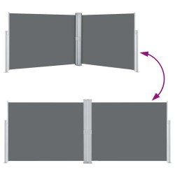 Auvent latéral rétractable Anthracite 140 x 1000 cm 551085551085