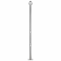 Douche de jardin avec base marron 220 cm Acier inoxydable 551090551090