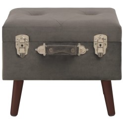 Tabourets de rangement lot de 3 Gris Velours 551092551092