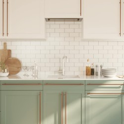 Poignées d'armoire 5 pcs bronze 480 mm acier inoxydable 551099551099