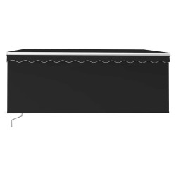 Auvent rétractable manuel avec store 3,5x2,5 m Anthracite   551106551106