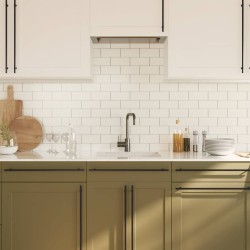 Poignées d'armoire 5 pcs noir 480 mm acier inoxydable 551120551120