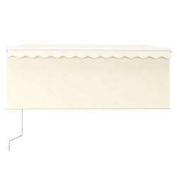 Auvent rétractable automatique avec store 3,5x2,5 m Crème   551132551132