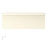 Auvent rétractable automatique avec store 3,5x2,5 m Crème   551132551132