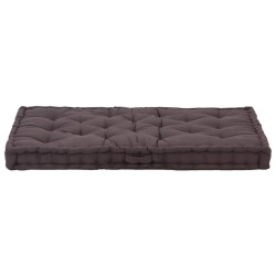 Coussin de plancher de palette Coton 120x80x10 cm Anthracite 551135551135