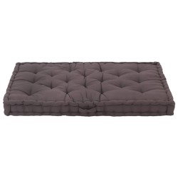 Coussin de plancher de palette Coton 120x80x10 cm Anthracite 551135551135