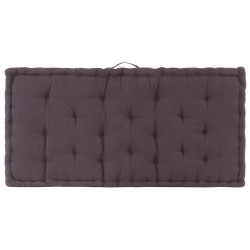 Coussin de plancher de palette Coton 120x80x10 cm Anthracite 551135551135