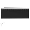 Auvent rétractable automatique avec store 3x2,5 m Anthracite 551140551140