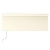 Auvent rétractable automatique avec store 3x2,5 m Crème 551142551142