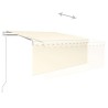 Auvent rétractable automatique avec store 3x2,5 m Crème 551142551142