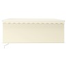 Auvent rétractable manuel avec store et LED 3,5x2,5 m Crème   551149551149