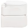 Toilette de camping intégrée blanc 24+17 L PEHD et émail  551154551154
