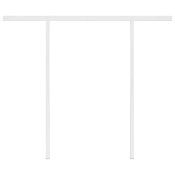 Auvent manuel rétractable avec LED 3,5x2,5 m Orange et marron 551167551167