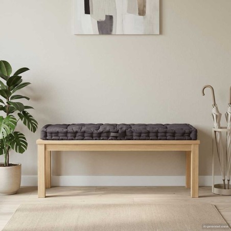 Coussin de plancher de palette Coton 120x40x7 cm Anthracite 551184551184