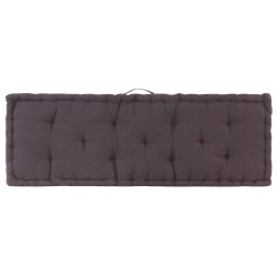 Coussin de plancher de palette Coton 120x40x7 cm Anthracite 551184551184