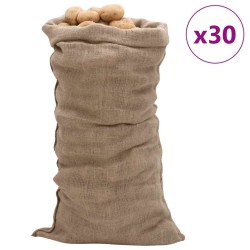 Sacs en jute 30 pcs 65x135 cm 100 % jute 220 g/m² 551209551209