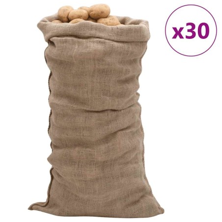 Sacs en jute 30 pcs 65x135 cm 100 % jute 220 g/m² 551209551209