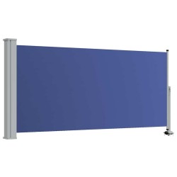 Auvent latéral rétractable de patio 120x300 cm Bleu 551214551214