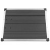 Receveur de douche extérieur WPC Inox 80x62 cm Gris 551225551225