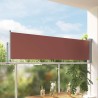 Auvent latéral rétractable de patio 80x300 cm Marron 551227551227