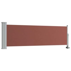 Auvent latéral rétractable de patio 80x300 cm Marron 551227551227