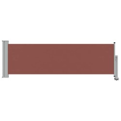 Auvent latéral rétractable de patio 80x300 cm Marron 551227551227