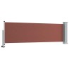 Auvent latéral rétractable de patio 80x300 cm Marron 551227551227