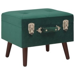 Tabourets de rangement lot de 3 Vert Velours 551239551239