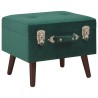 Tabourets de rangement lot de 3 Vert Velours 551239551239