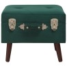 Tabourets de rangement lot de 3 Vert Velours 551239551239