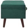 Tabourets de rangement lot de 3 Vert Velours 551239551239