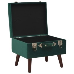 Tabourets de rangement lot de 3 Vert Velours 551239551239