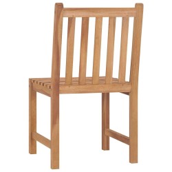 Chaises de jardin lot de 4 avec coussins Bois de teck massif 551264551264