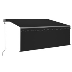 Auvent rétractable automatique avec store 3x2,5 m Anthracite   551272551272
